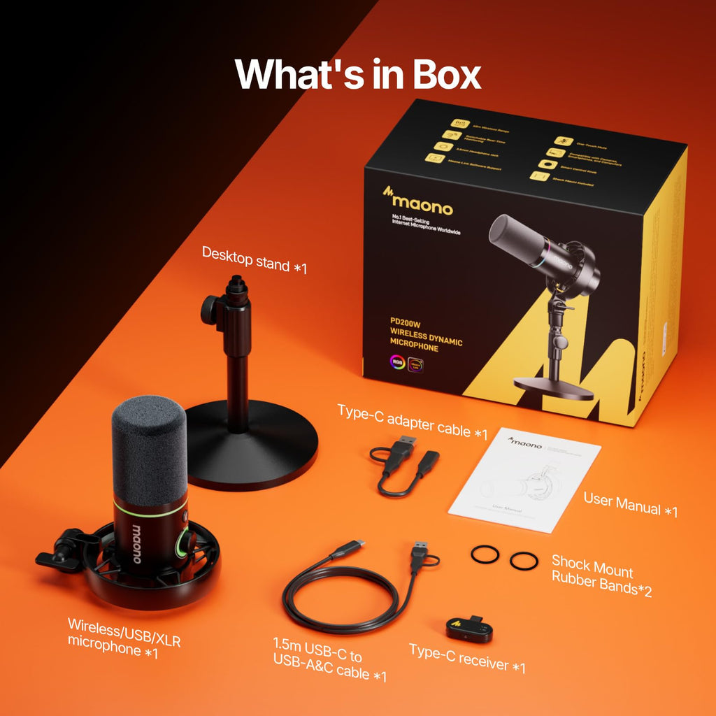 Hybrid Wireless Podcast Microphone Y81052