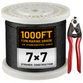 1/8" Stainless Steel Cable 1000FT T316 Wire Rope B4141