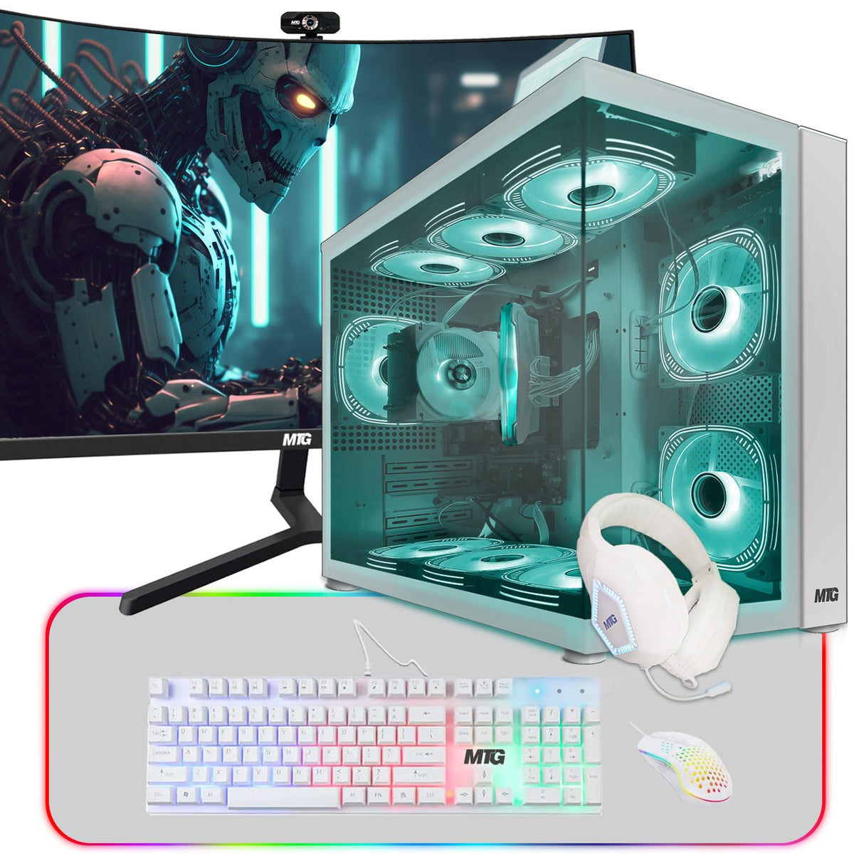 Gaming Tower PC, i5 8th Gen, 16GB RAM, 256GB Nvme K857
