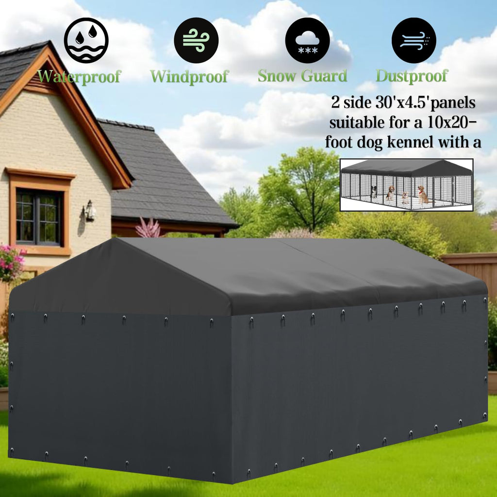 600D Waterproof Oxford Fabric Kennel Cover with Storage Bag P61492
