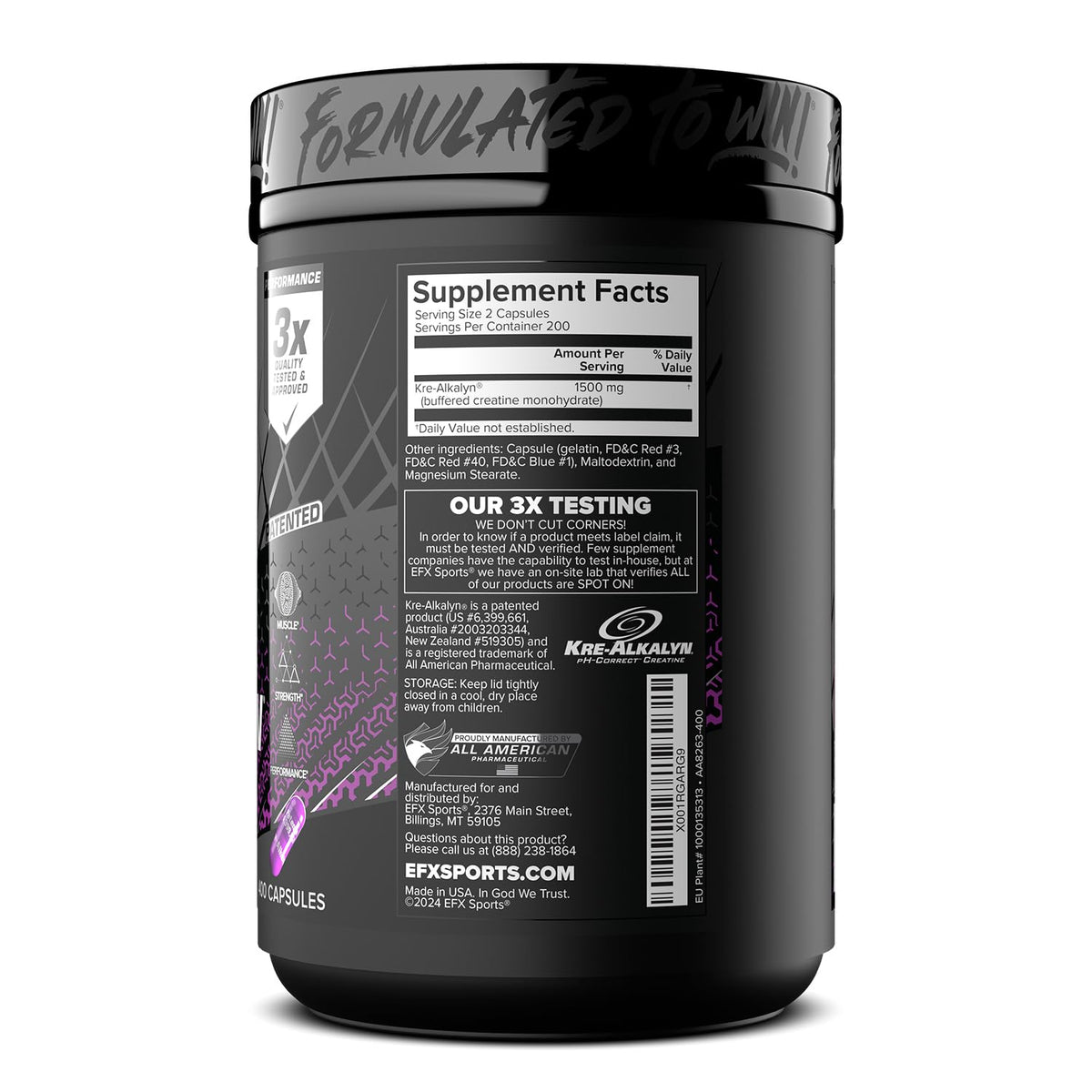 Creatine Monohydrate Capsules D47311