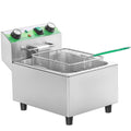 Electric 10L Stainless Steel Deep Fryer with Basket and Lid S7096