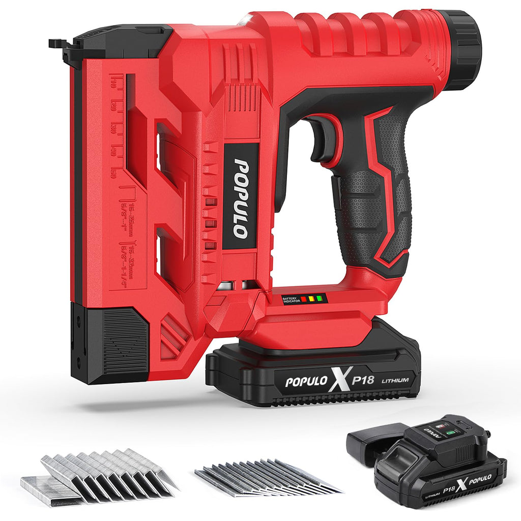 18 Gauge 2 In 1 Cordless Brad Nailer Stapler X550046