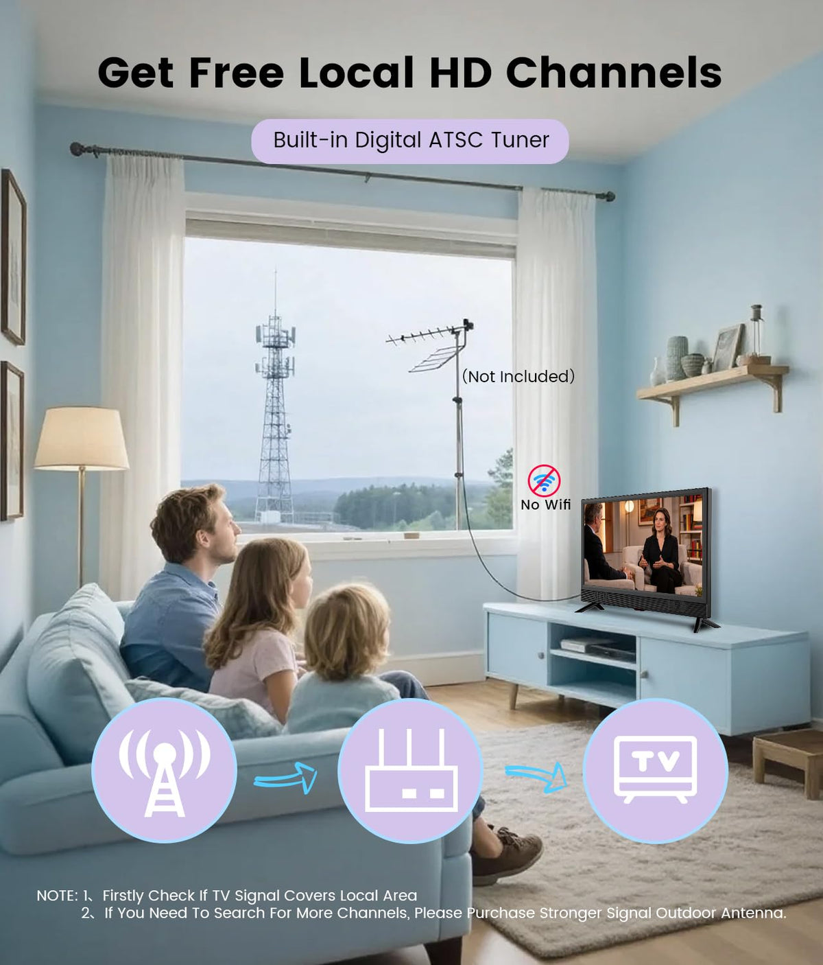 22 Inch 1080p LED Flat Screen HDTV D202820