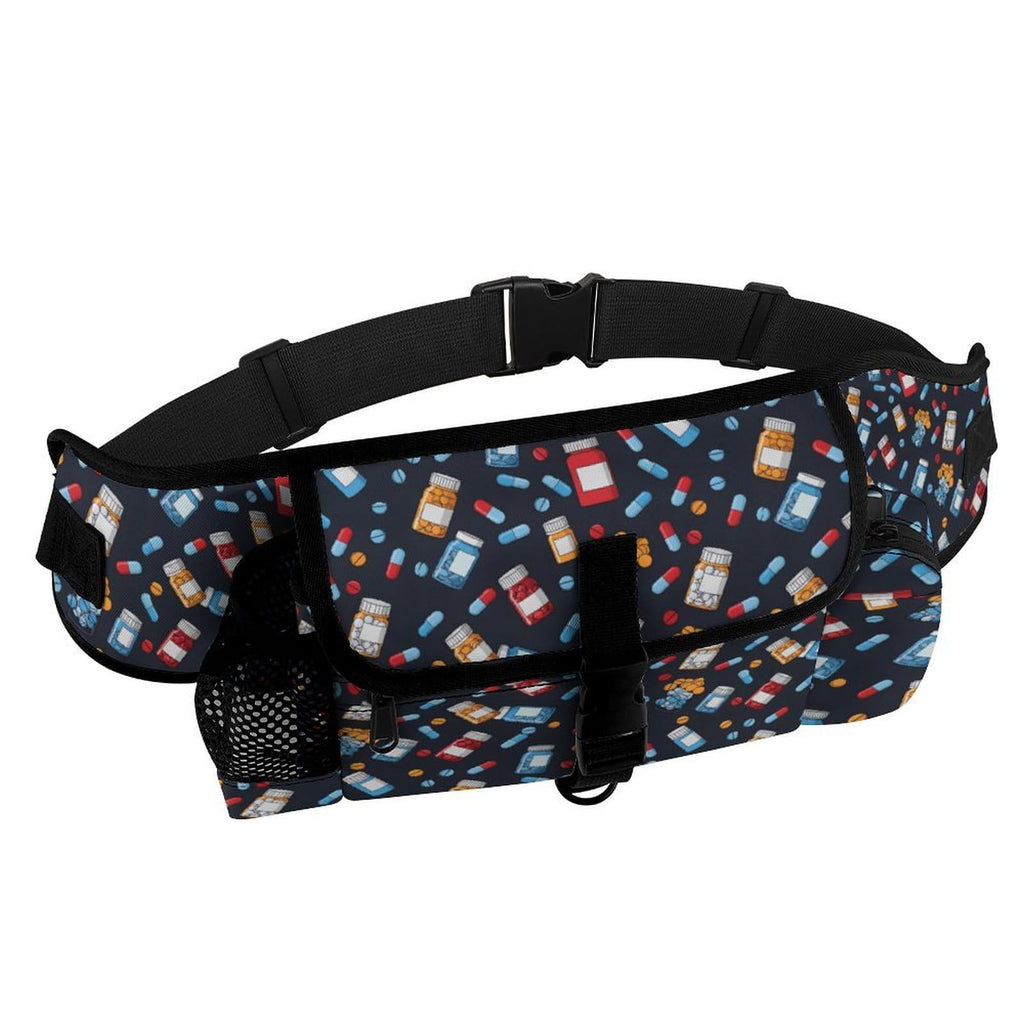 White Dog Walking Fanny Pack C3263