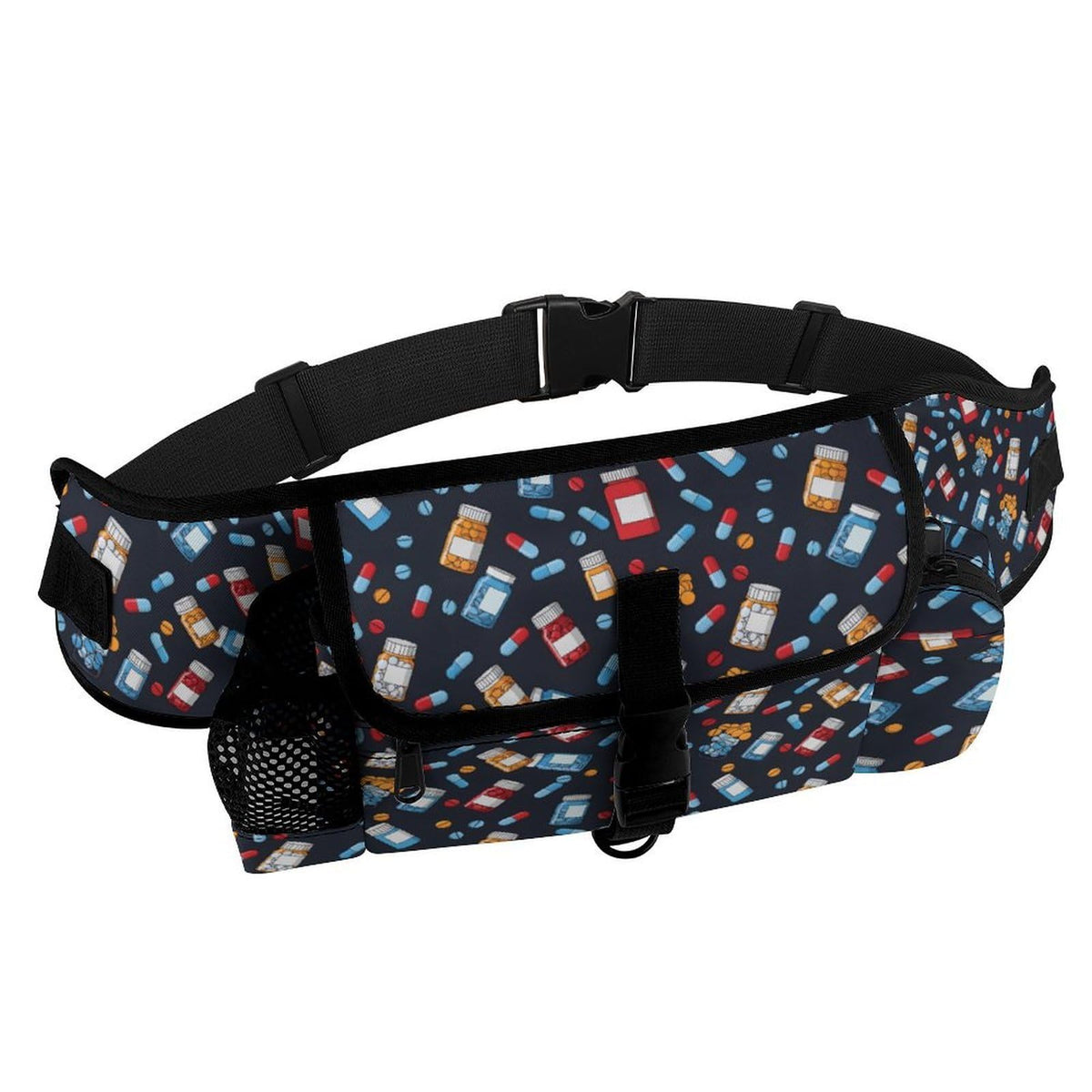 White Dog Walking Fanny Pack C3263