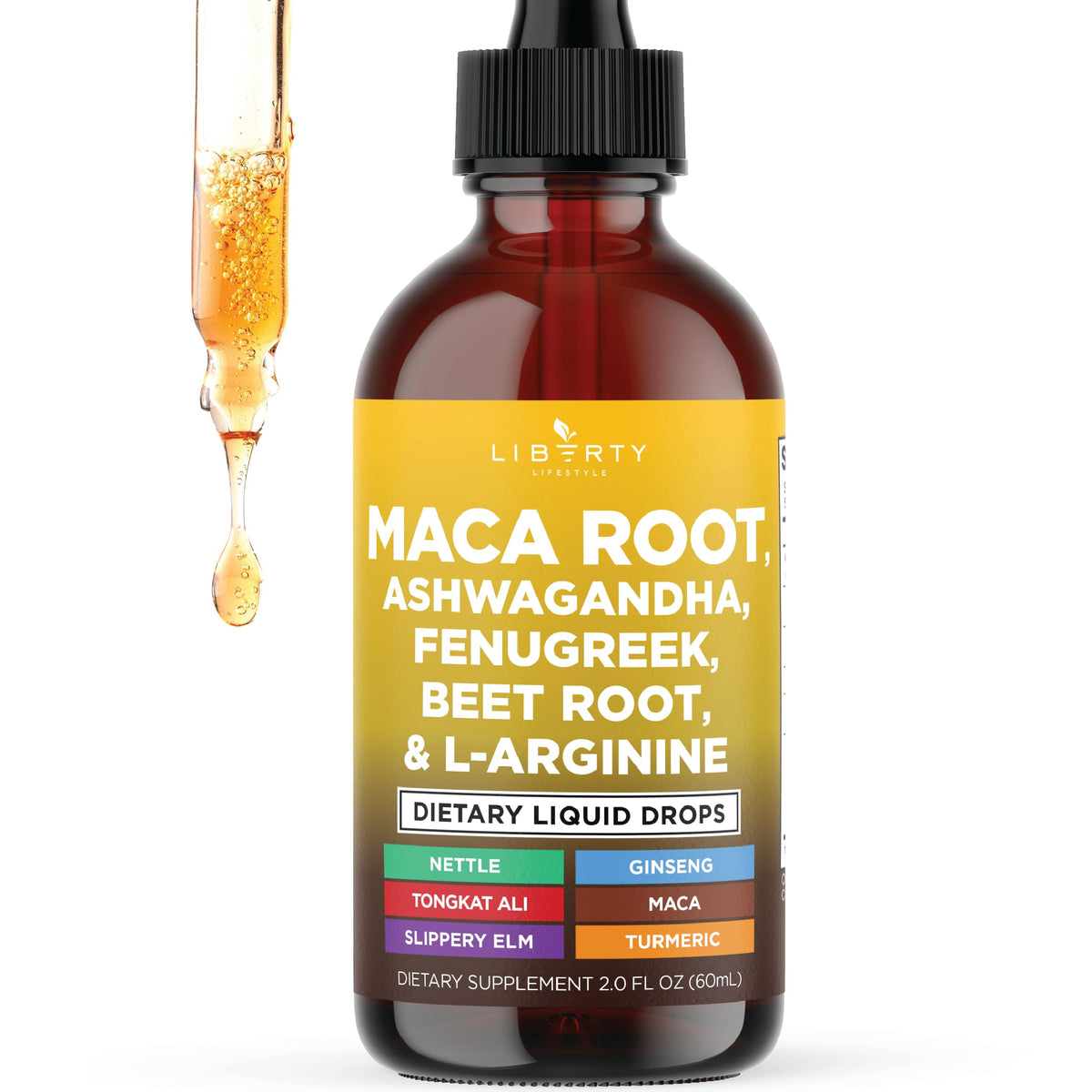 Organic Maca Root Liquid Drops with Ashwagandha 2oz G738162