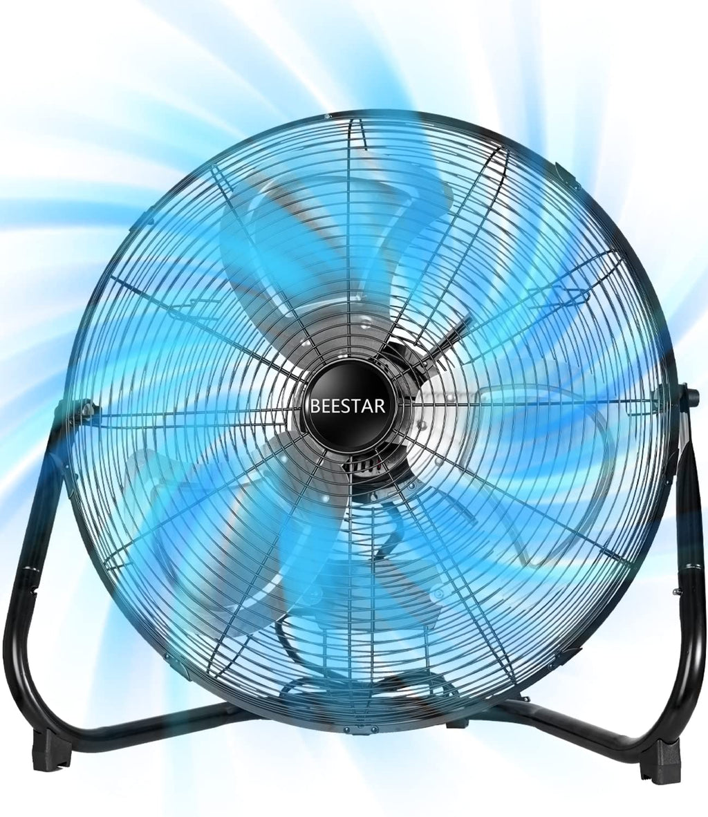 20 Inch Heavy Duty High Velocity Metal Floor Fan H776372