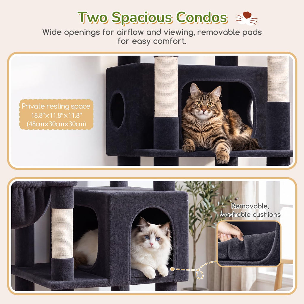 74in Heavy Duty Cat Tree Tower C91583