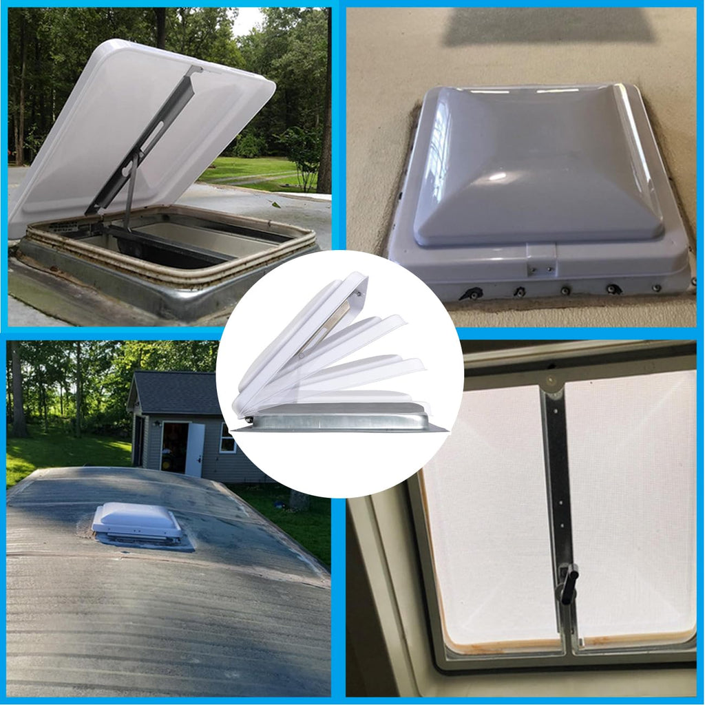 White 13" x 13" RV Roof Vent Cover Replacement U38675