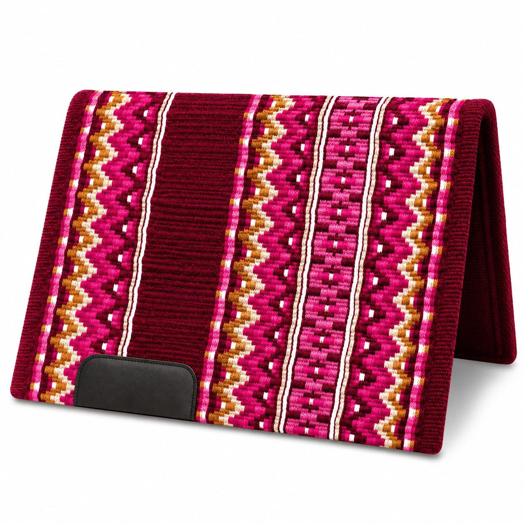 Burgundy Pink Tribal Horse Saddle Pad R38268