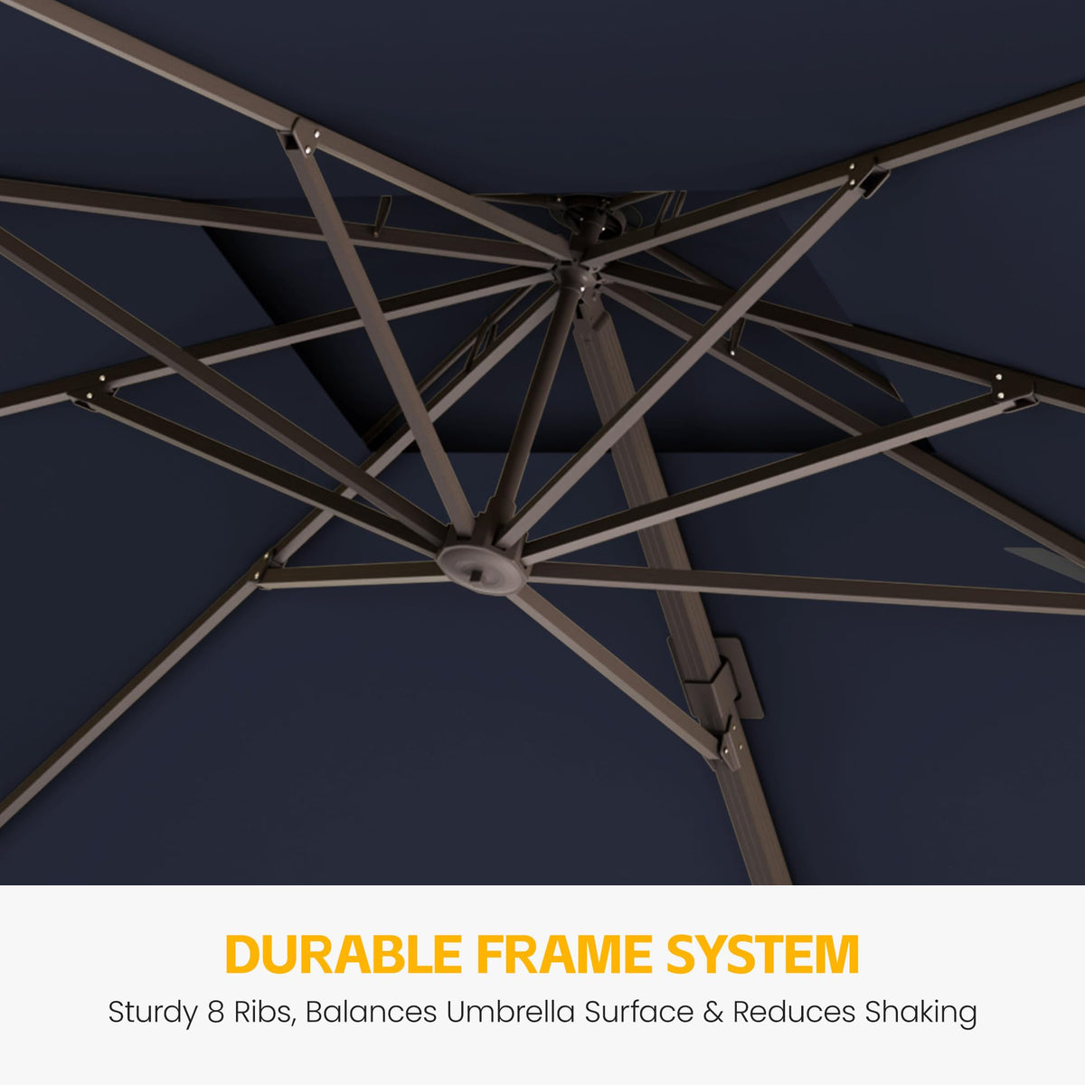 10x13 FT Cantilever Patio Umbrella with Base B68996