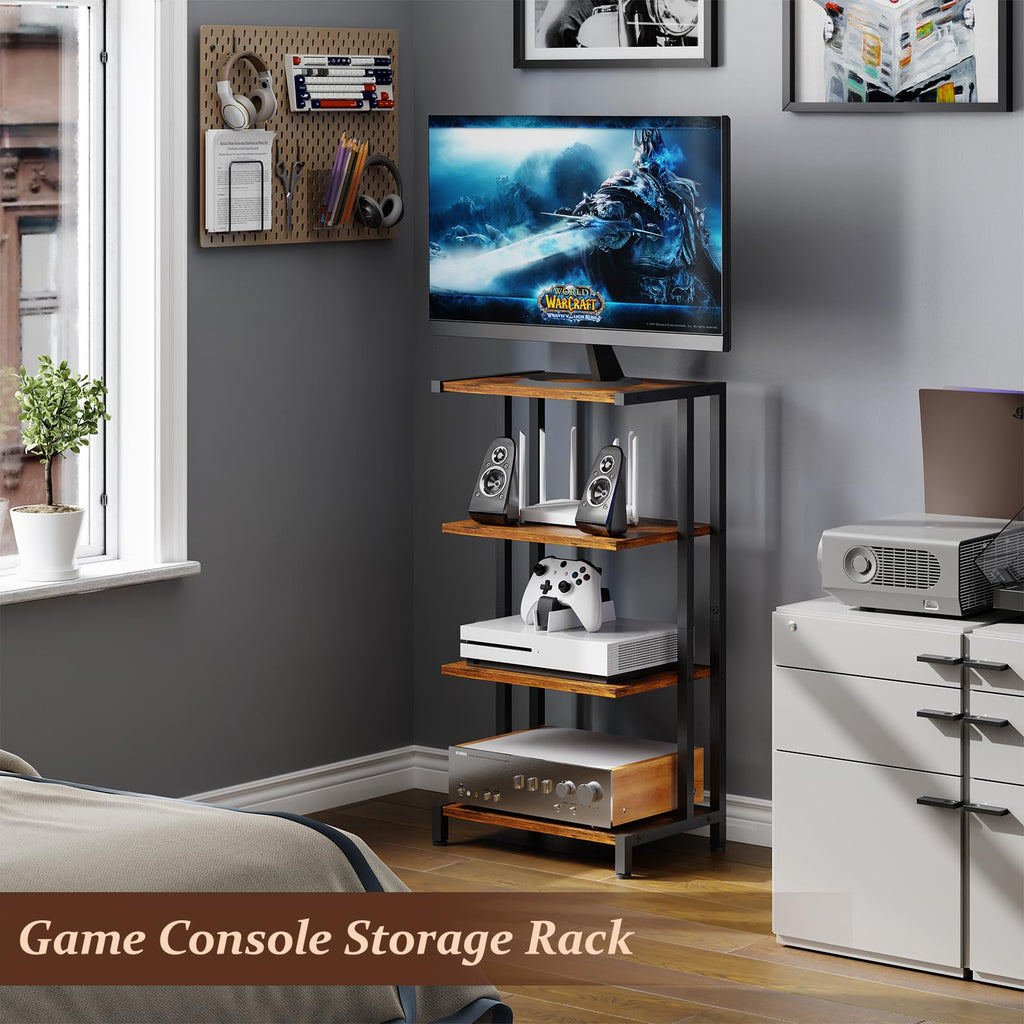 4-Tier Wooden AV Media Stand J62148