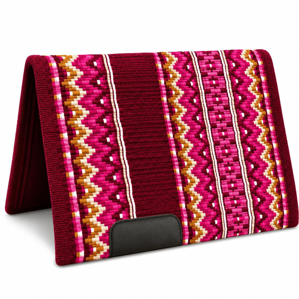 Burgundy Pink Tribal Horse Saddle Pad R38268