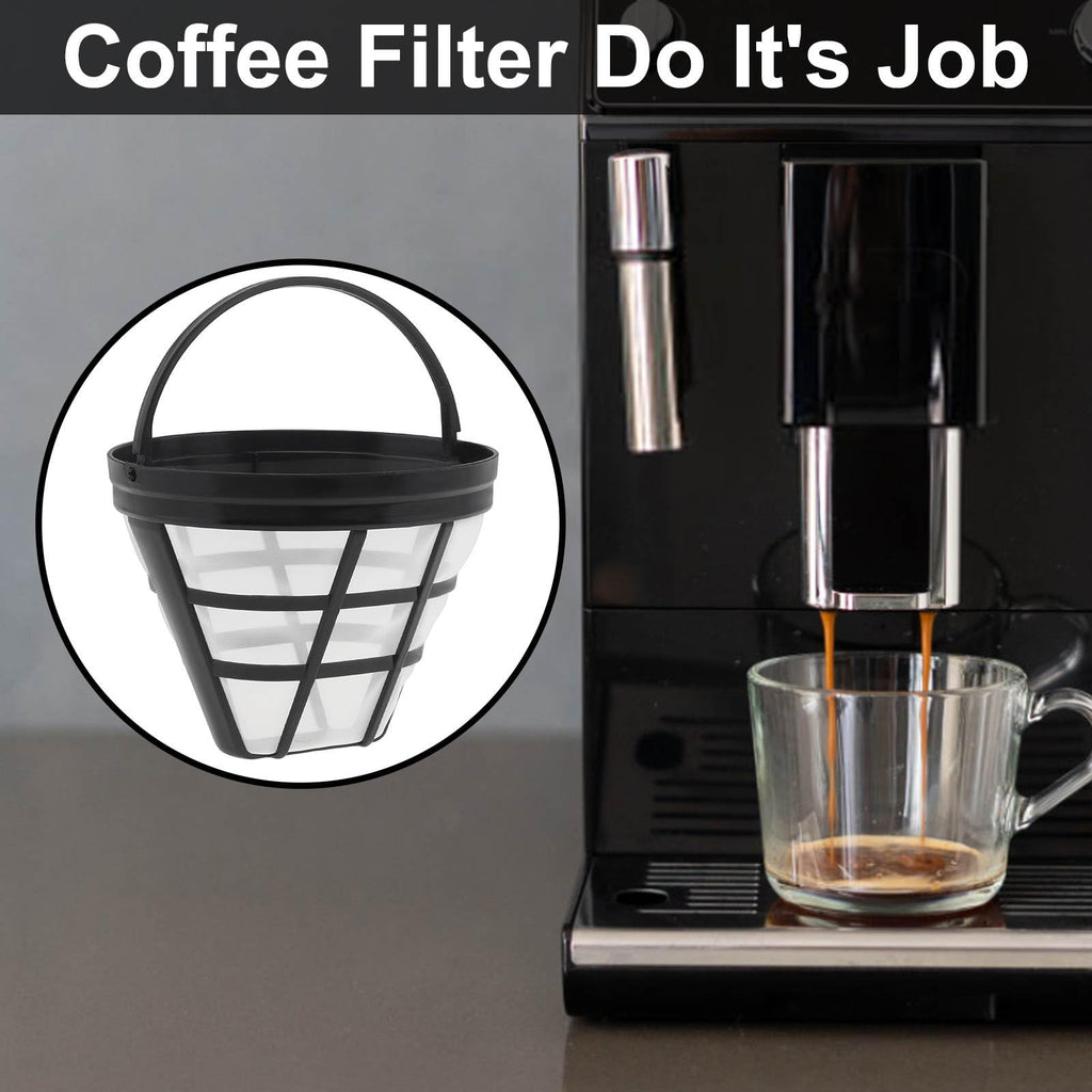 Reusable Cone Coffee Filters 8-12 Cup with Spoon and Brush W884