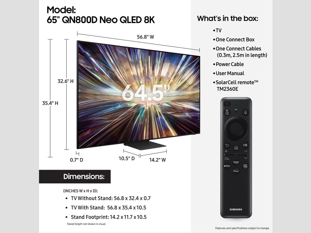 65-Inch QLED 8K Mini LED Smart TV C184