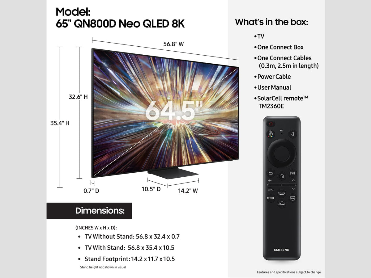 65-Inch QLED 8K Mini LED Smart TV C184