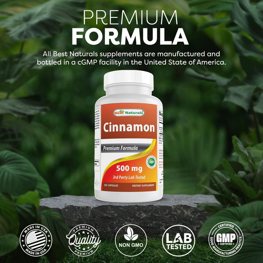 Cinnamon 500 mg 250 Capsules Pack of 2 I462940