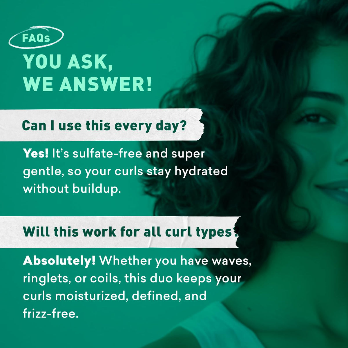 Sulfate-Free Hydrating Curl Enhancing Shampoo and Conditioner Set 16 oz C7297