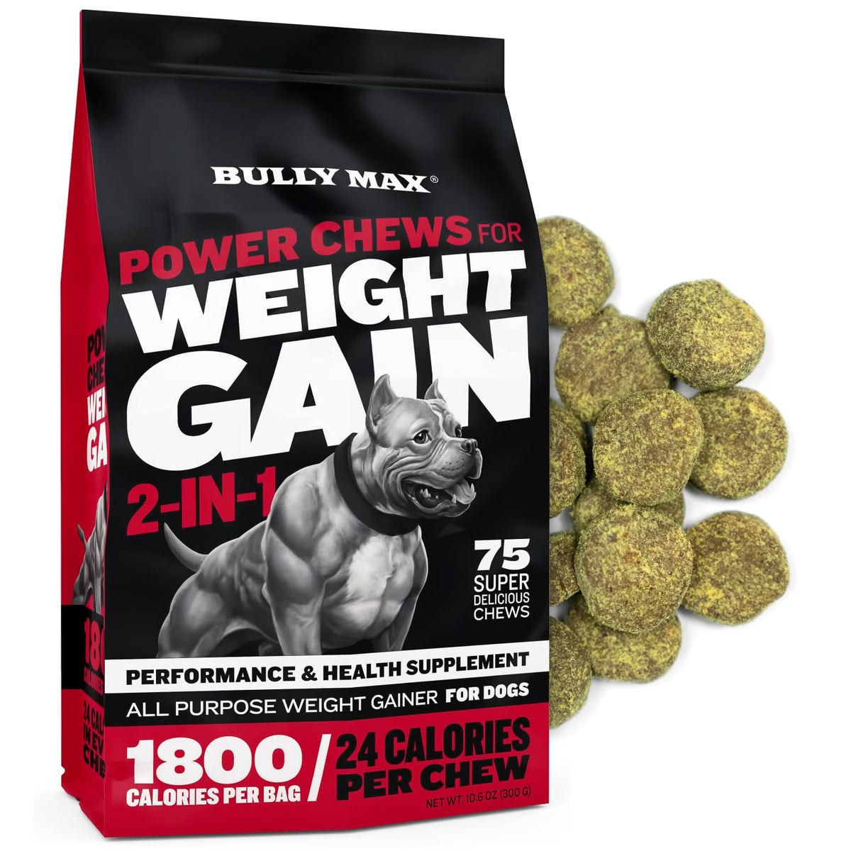 High-Calorie Liquid Weight Gainer & Soft Chews for Dogs D83134