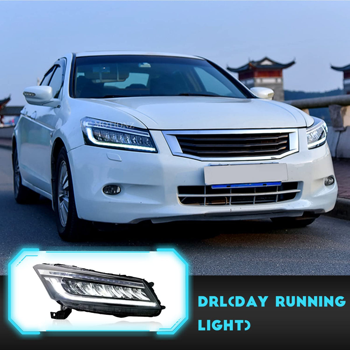 Headlights For Honda Accord 2008-2012, Driver and Passenger Side (Pair) R28547