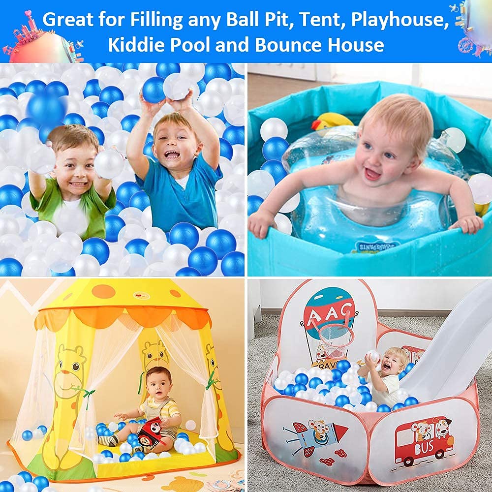 100 Pack 2.2 Inch Plastic Ball Pit Balls O995
