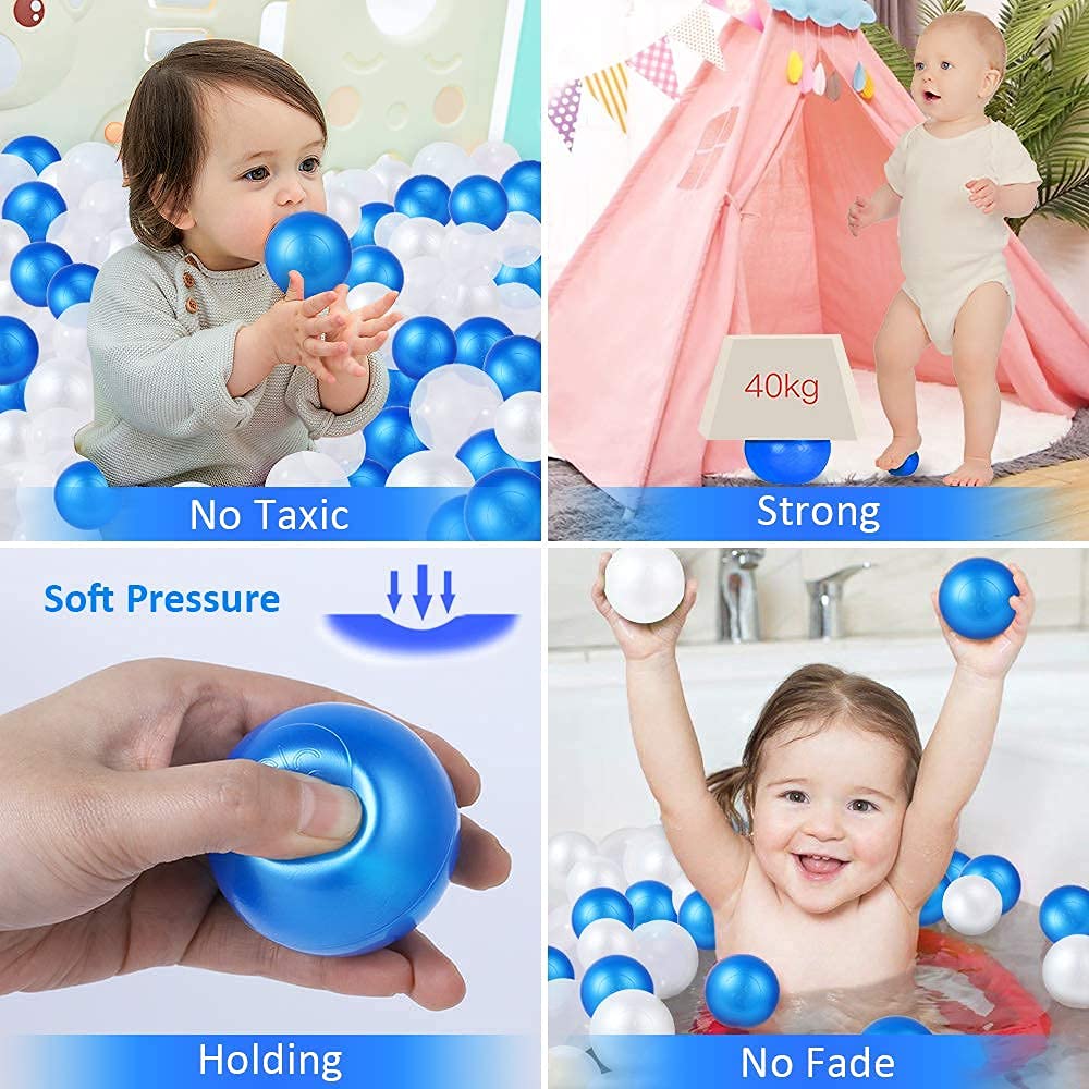 100 Pack 2.2 Inch Plastic Ball Pit Balls O995