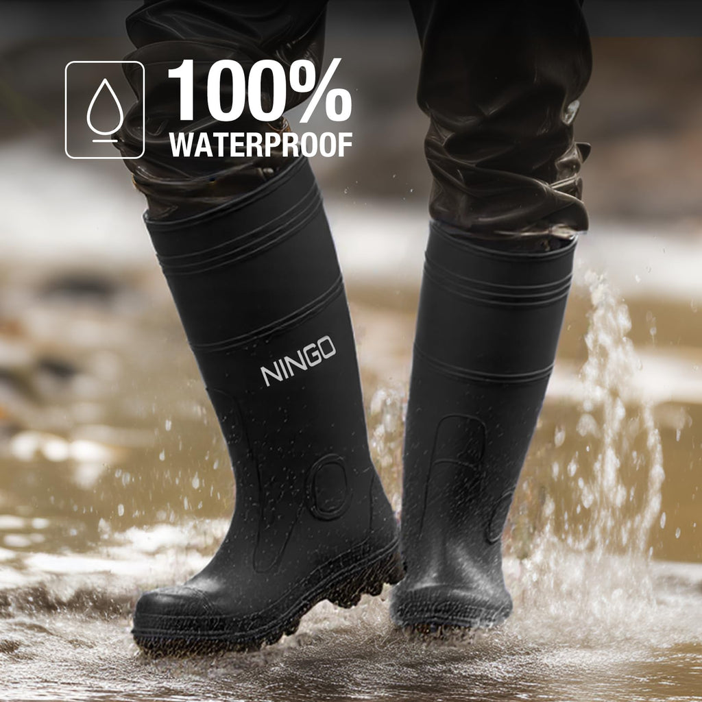 Men's Steel Toe Waterproof Rubber Boots L454