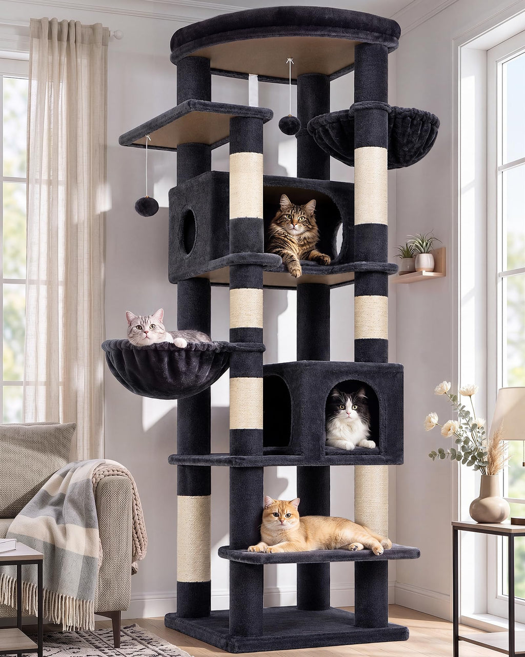 74in Heavy Duty Cat Tree Tower C91583