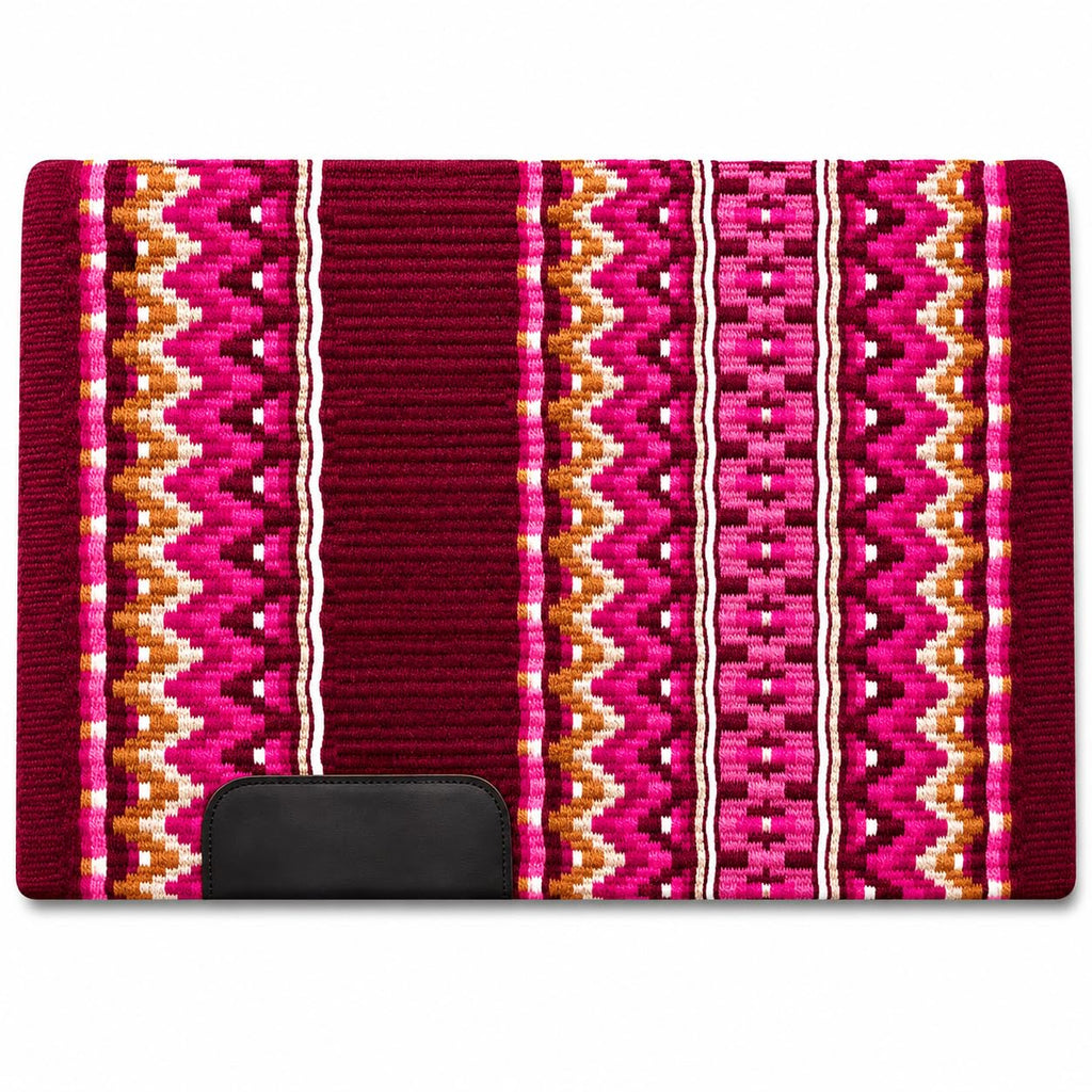 Burgundy Pink Tribal Horse Saddle Pad R38268