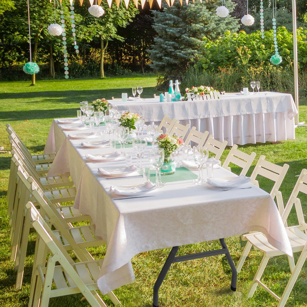 6 ft Plastic Folding Table with Carry Handle T105