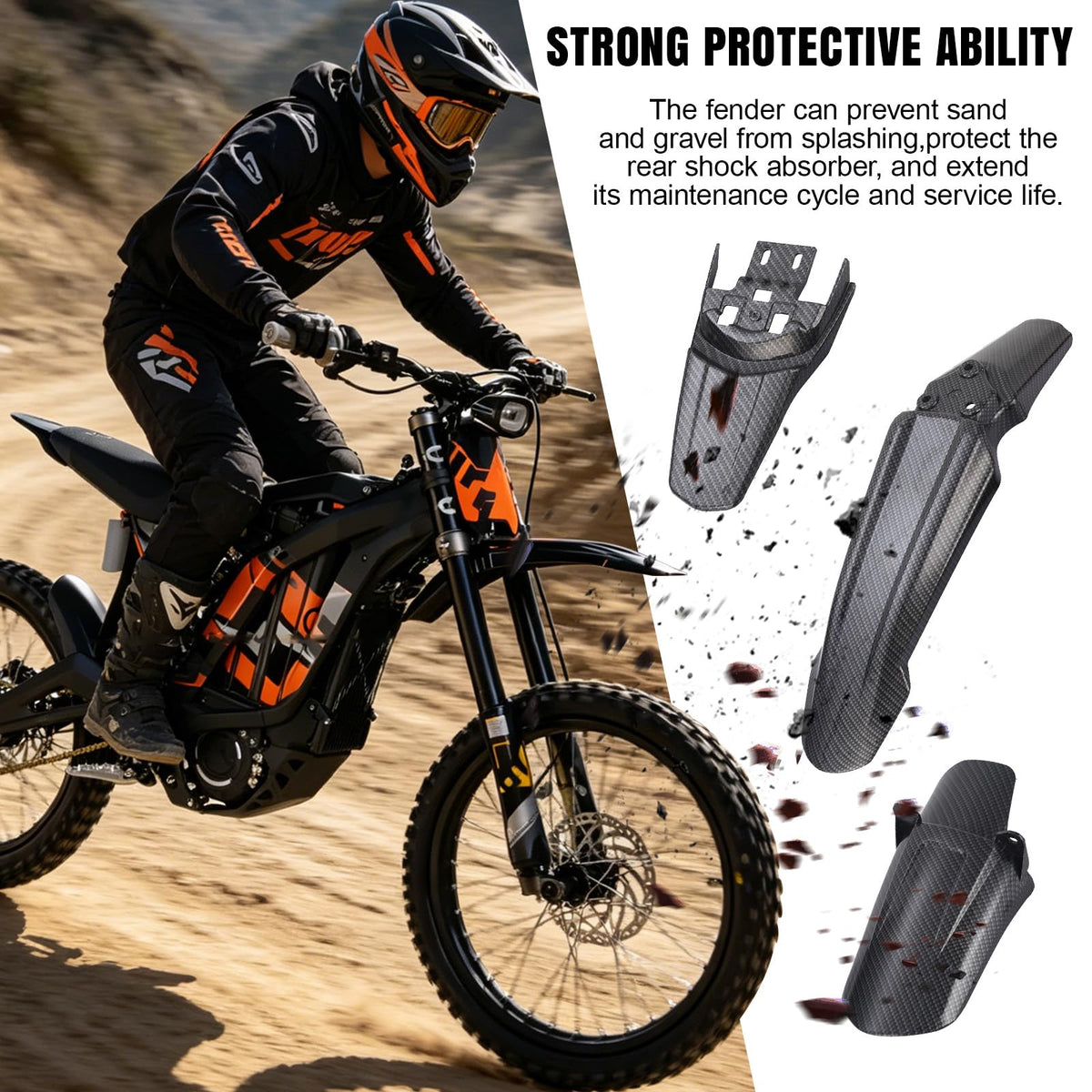Black Front & Rear Fender Kit S88433
