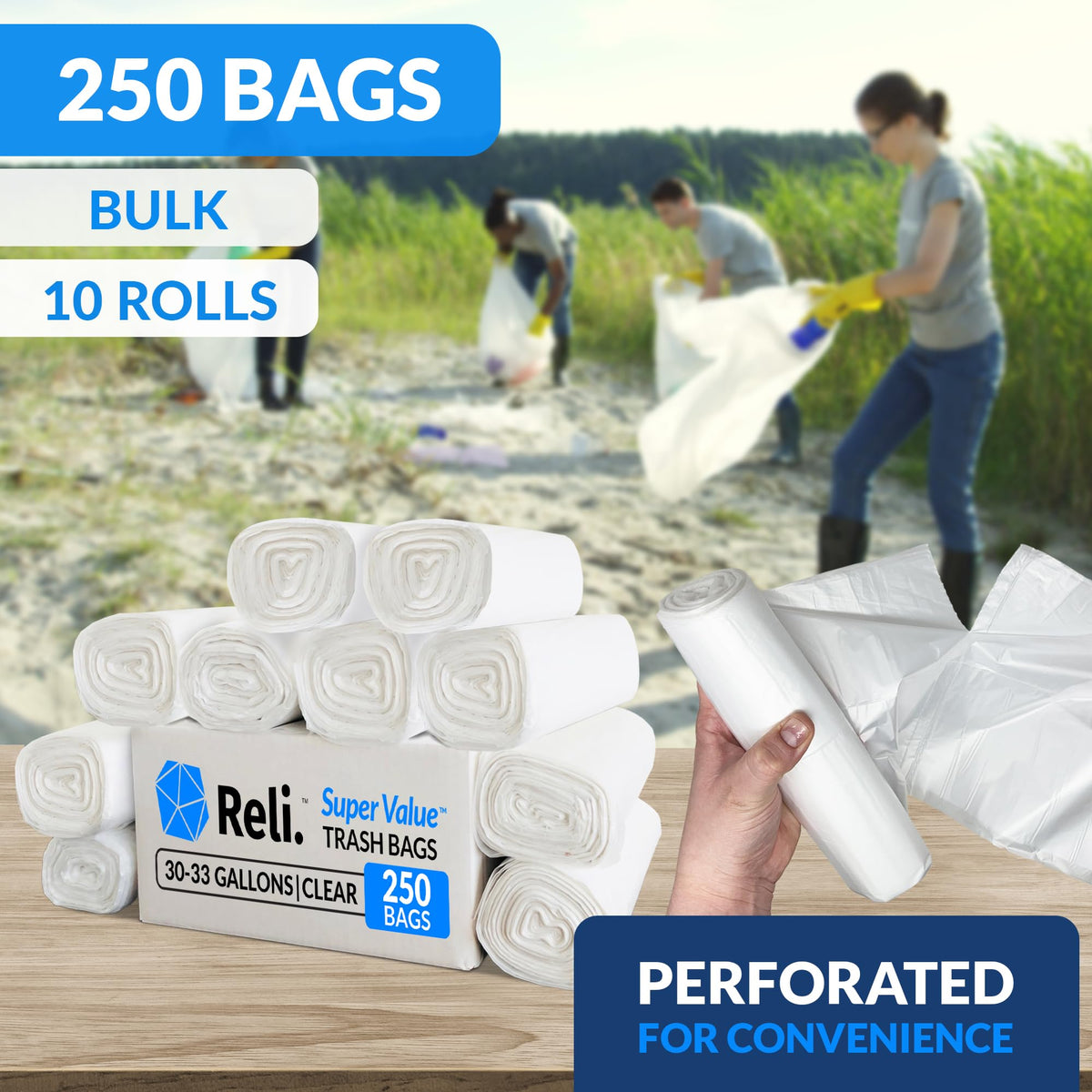 30-33 Gallon Heavy Duty Trash Bags A567964