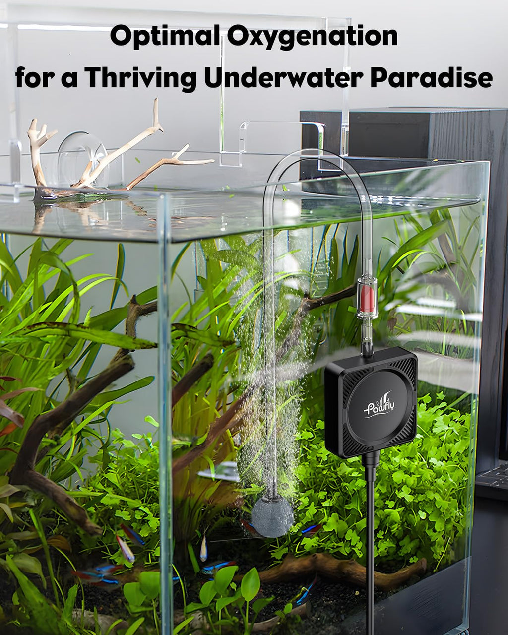 Nano Silent Aquarium Air Pump, 1.3 W 450 mL/min X292881