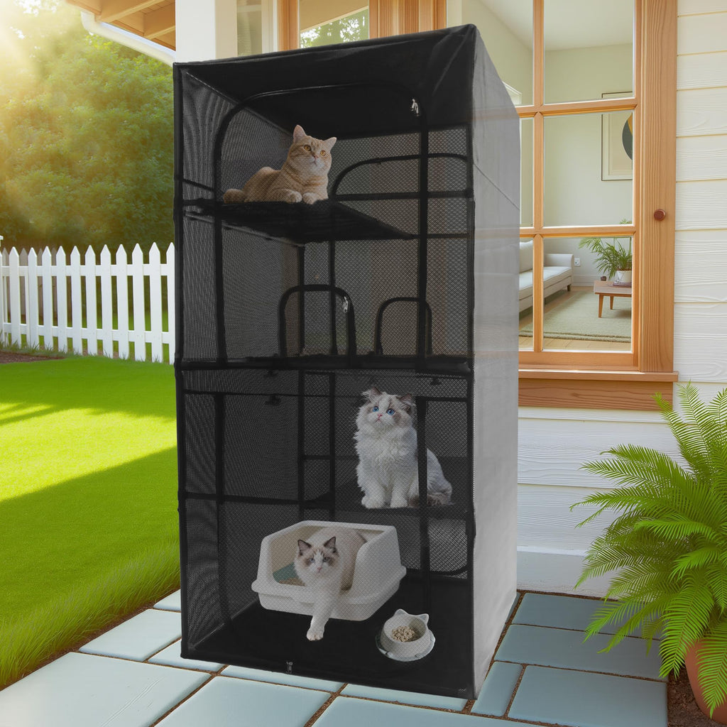 Outdoor Cat Enclosure 72.4" H Z7674