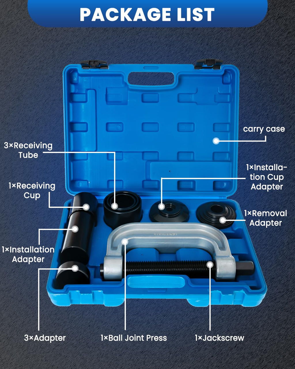 10-Piece Ball Joint Press and Removal Kit V245