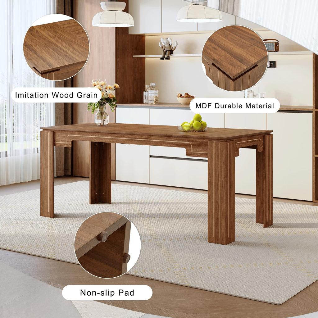 9 Piece Dining Table Set with 8 Pu Leather Chairs K1847