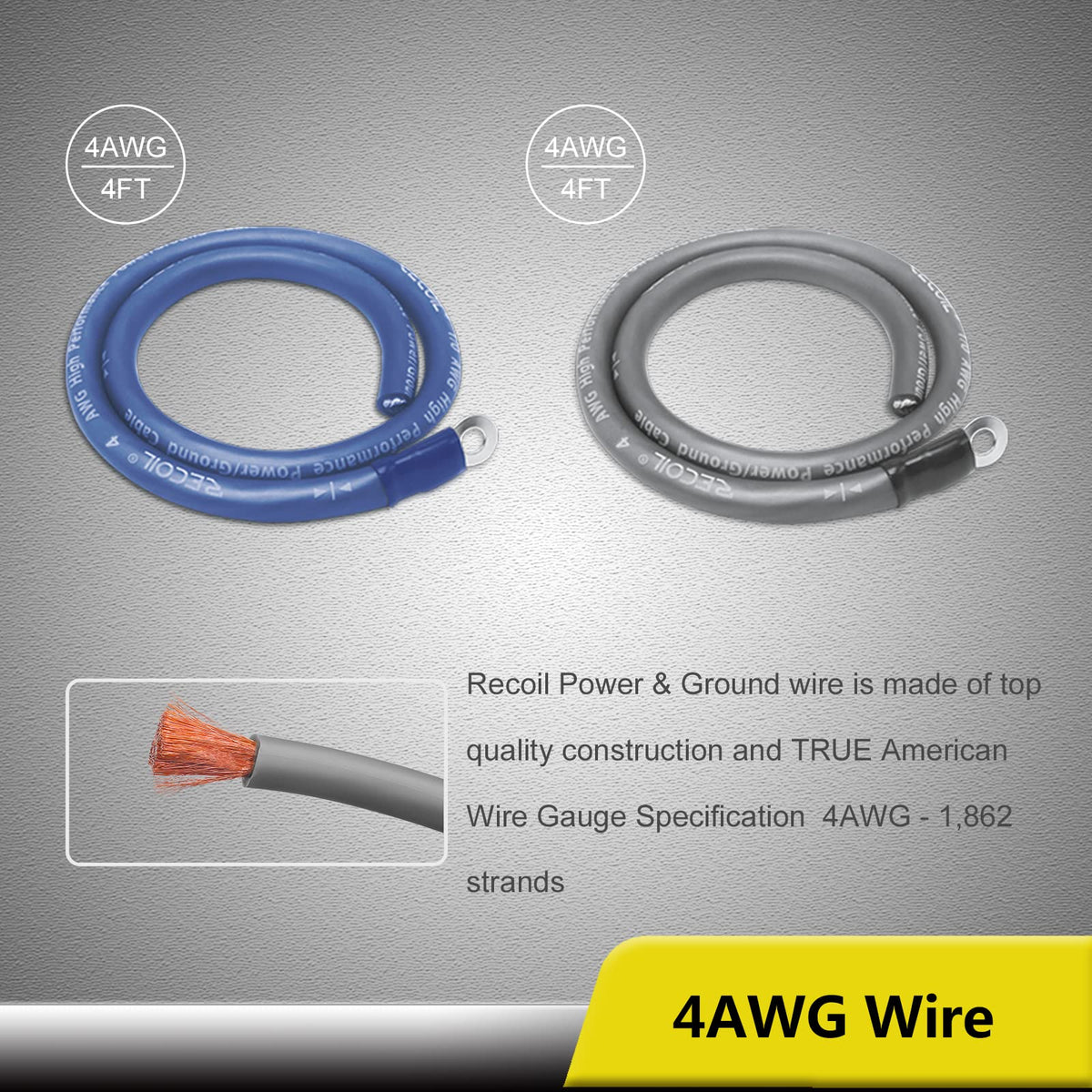0 Gauge Car Audio Amplifier Wiring Installation Kit P310850