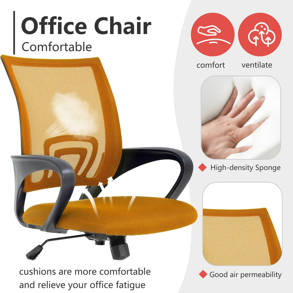 Orange Mesh Ergonomic Office Chair T22967