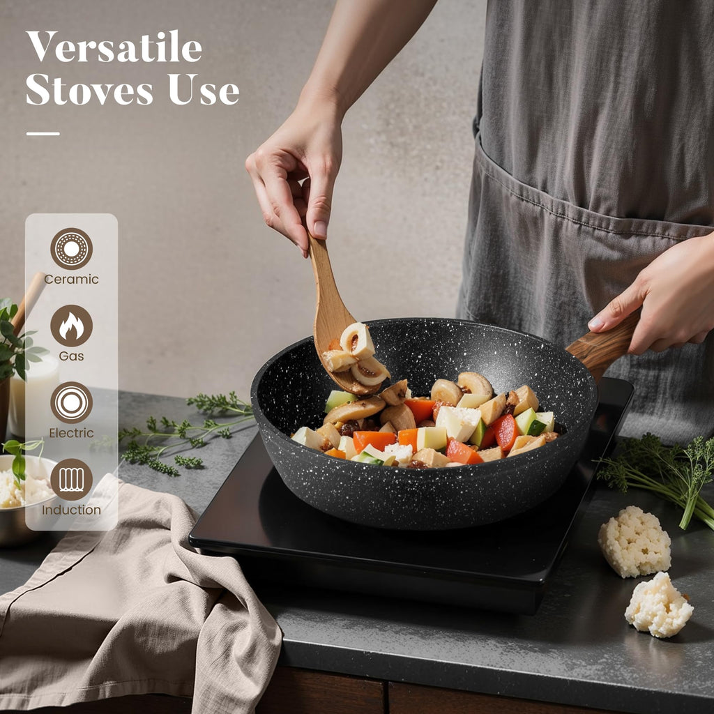 12 Pcs Non Stick Induction Cookware Set T653145