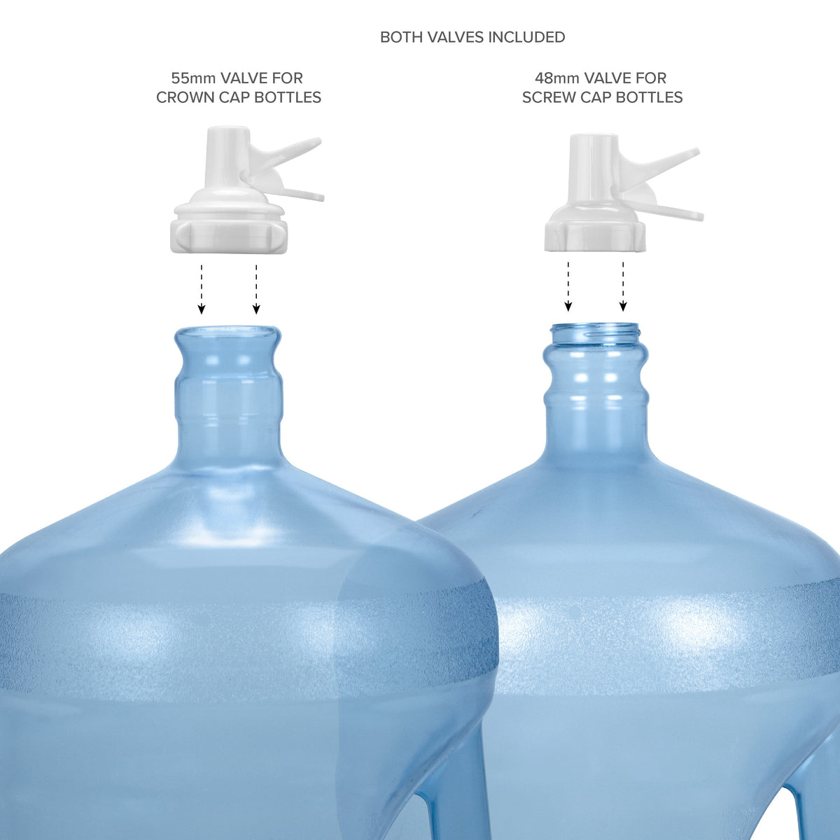 3-5 Gallon Water Jug Stand and 2 Dispenser Valves W7908