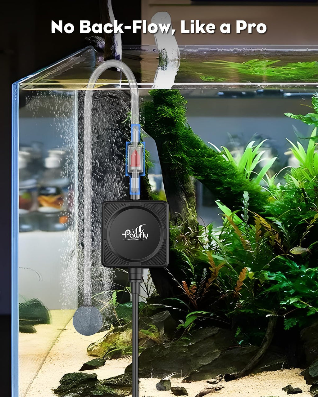 Nano Silent Aquarium Air Pump, 1.3 W 450 mL/min X292881