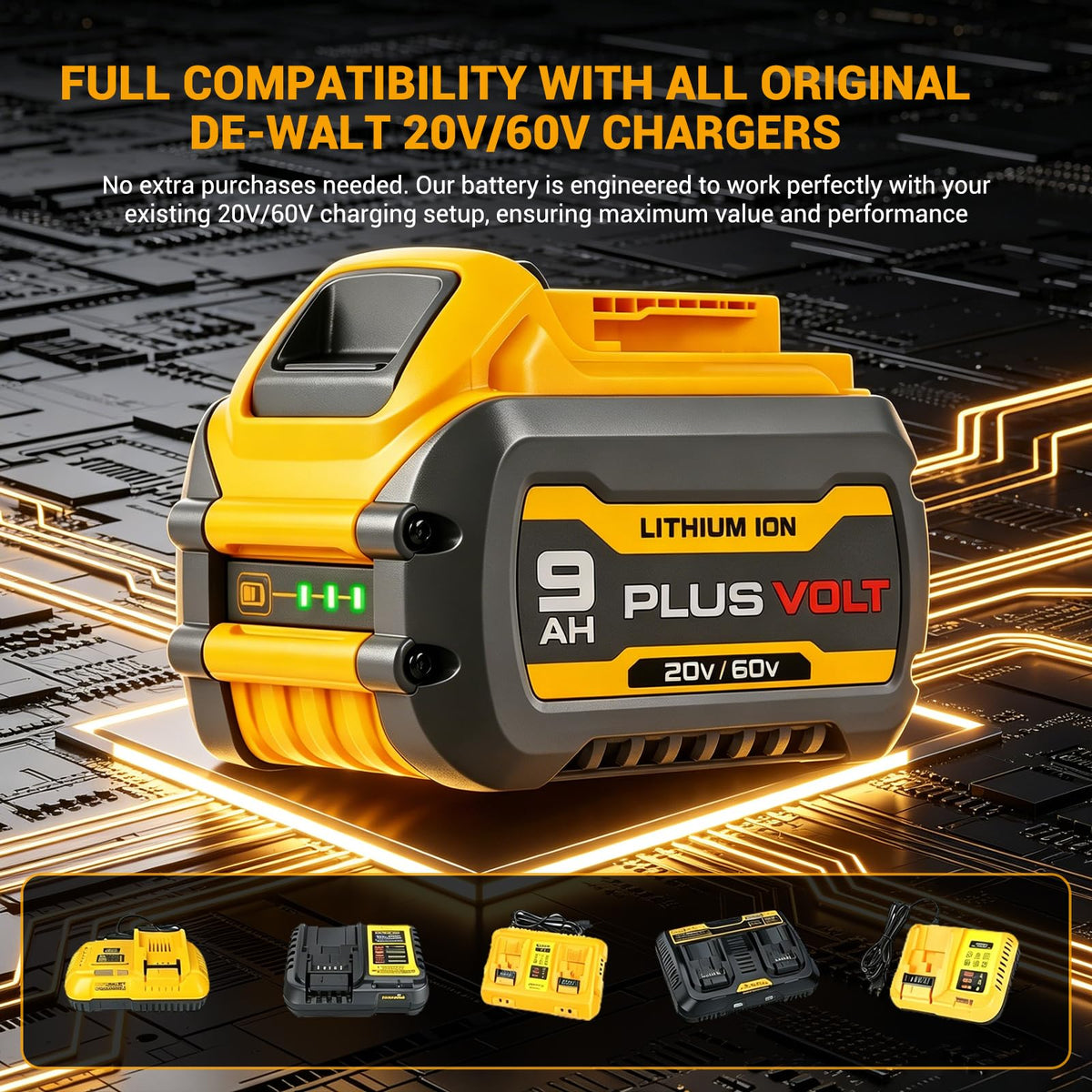 9.0Ah 20V/60V Lithium Battery (2 Packs) N2719