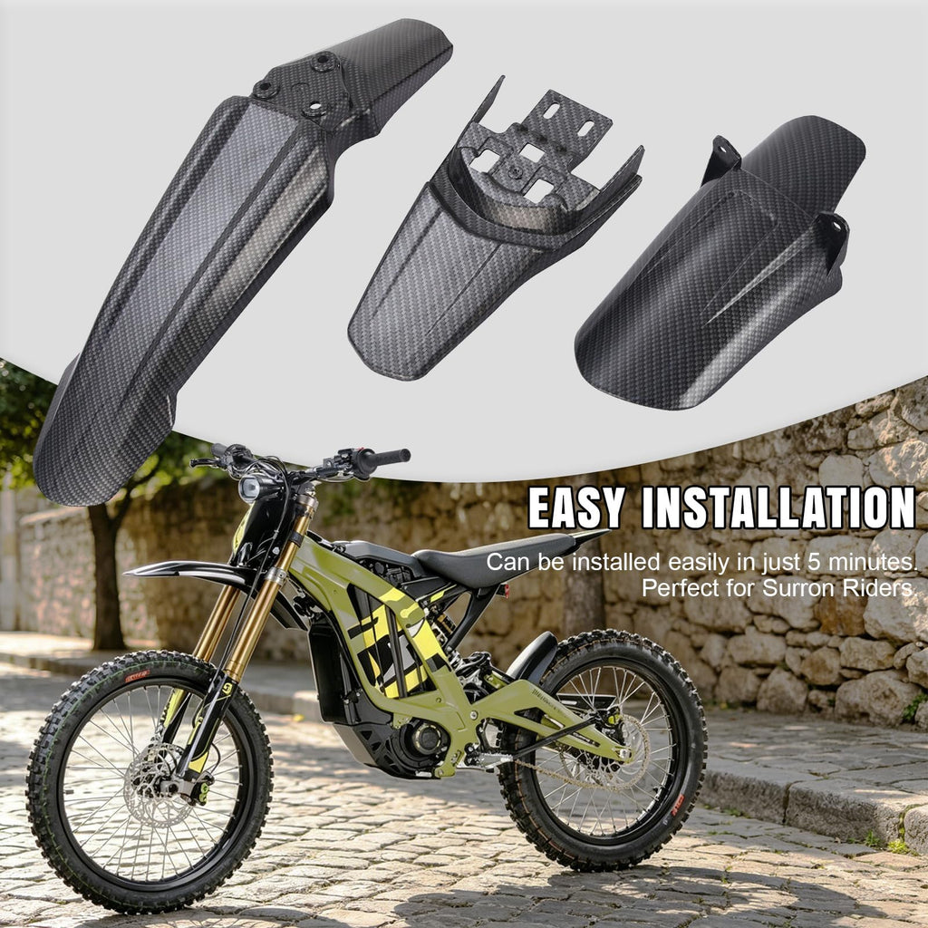 Black Front & Rear Fender Kit S88433