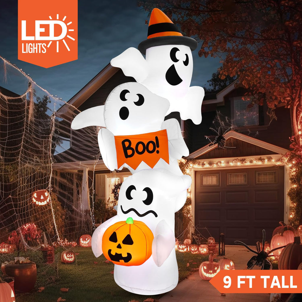 Inflatable Ghost Outdoor Decorations with LEDs Y17152