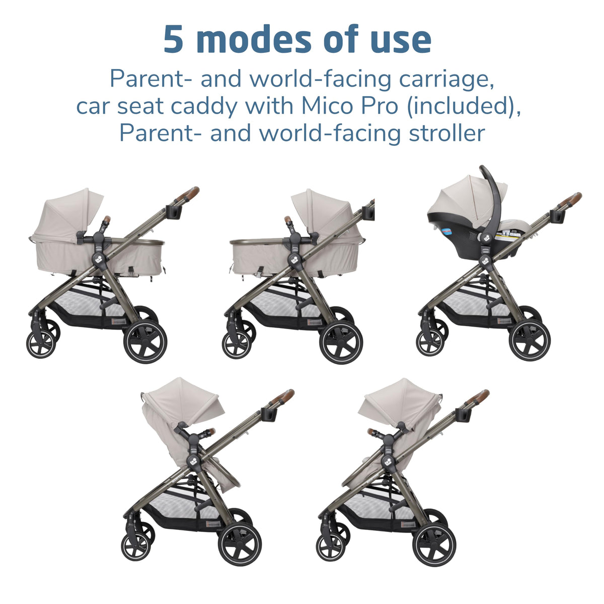 Tan 5-in-1 Modular Travel System V469824