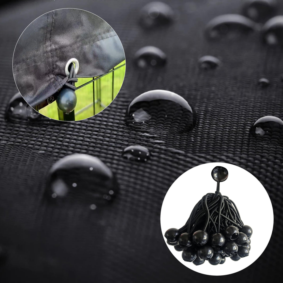 600D Waterproof Oxford Fabric Kennel Cover with Storage Bag P61492