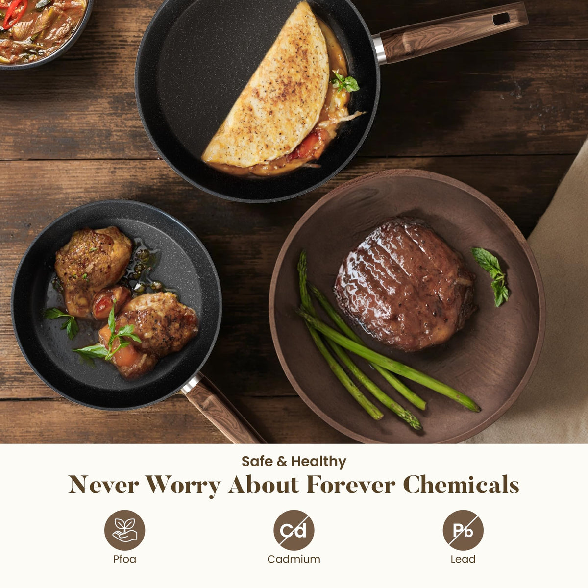 12 Pcs Non Stick Induction Cookware Set T653145