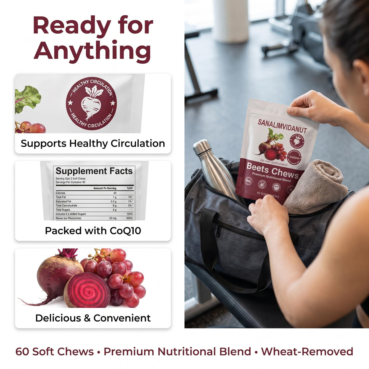 Beet Chews 4-in-1, 60 Count R559710