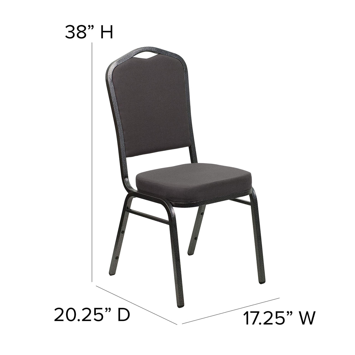 Gray Fabric Stacking Banquet Chair K78521